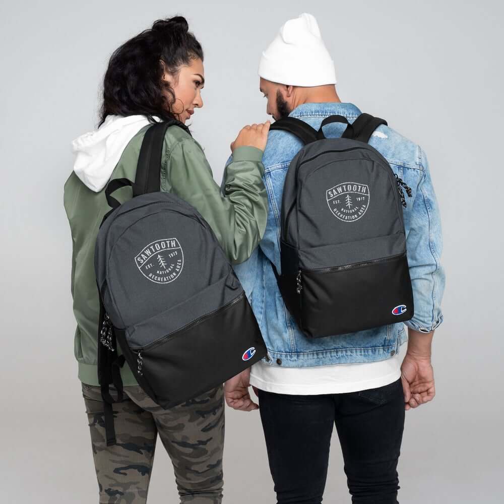 Embroidered Champion Backpack - Sawtooth National Recreation Area Badge