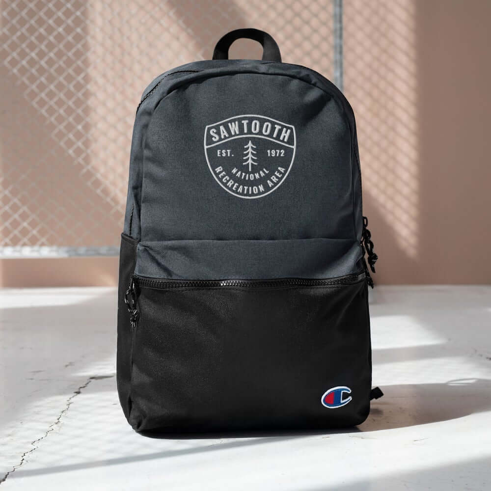 Embroidered Champion Backpack - Sawtooth National Recreation Area Badge