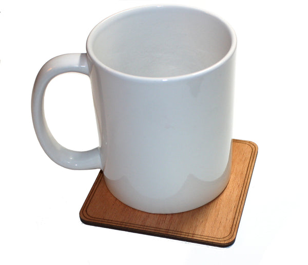 Wooden Coaster on a Cup