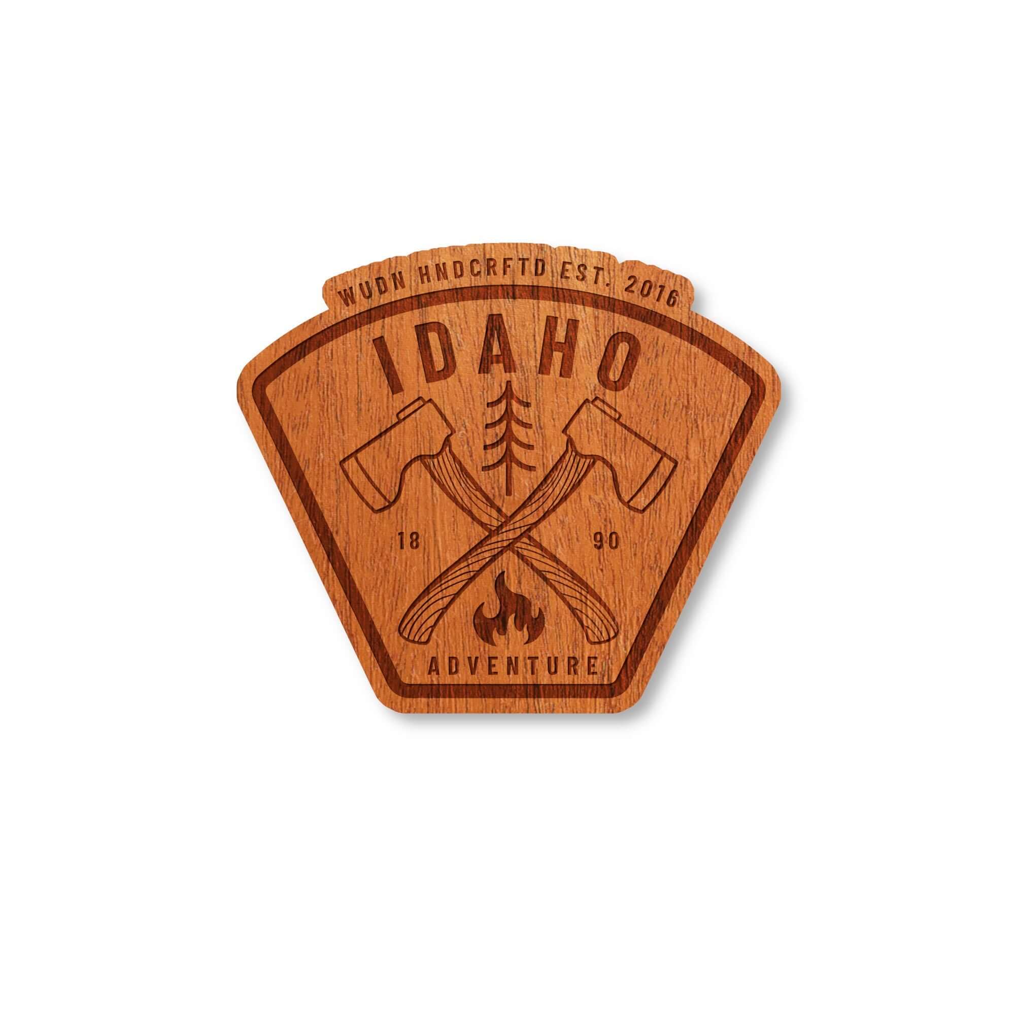 Real Wood Stickers - Idaho Adventure Collection