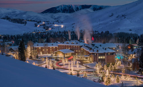 Sun Valley Lodge in the Heart of the Sawtooth Mountains 