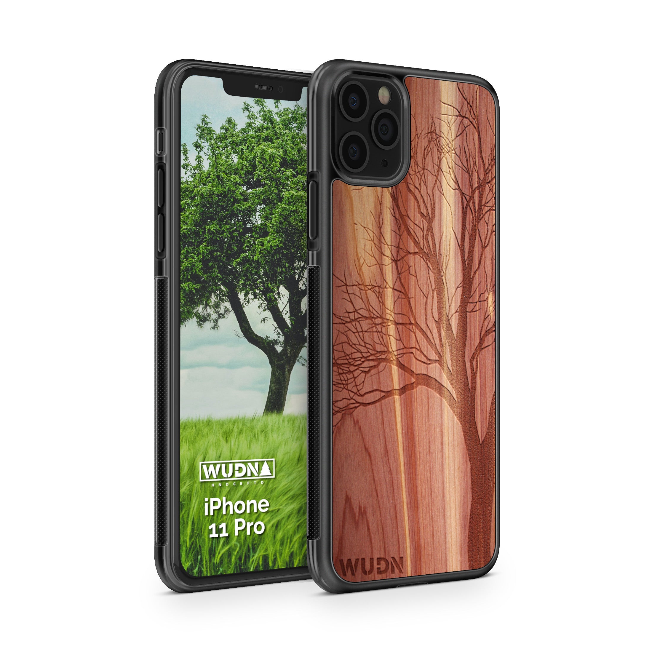 Slim Wooden iPhone Case (Winter Tree in Aromatic Cedar)