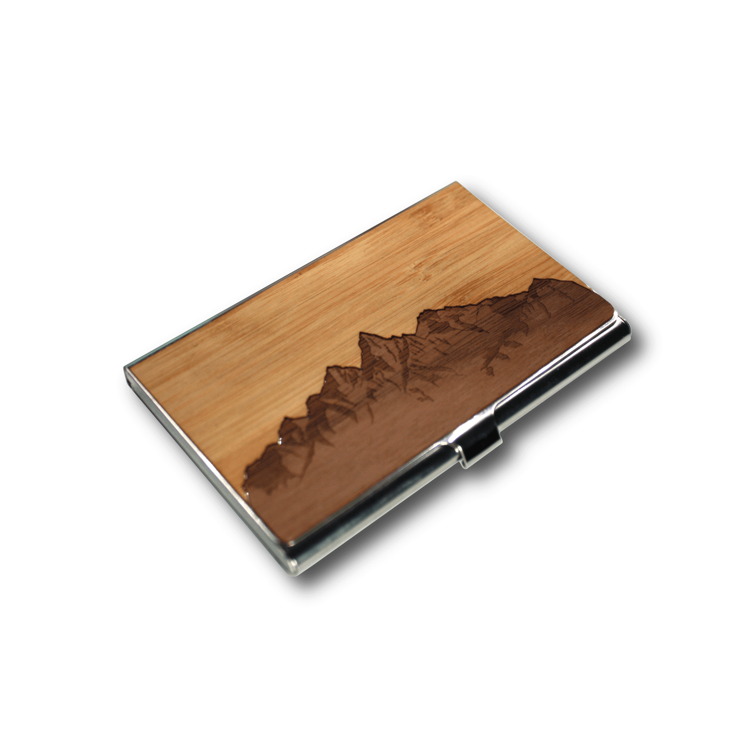 Handmade Wooden Business Card Holder, Home and Office - WUDN