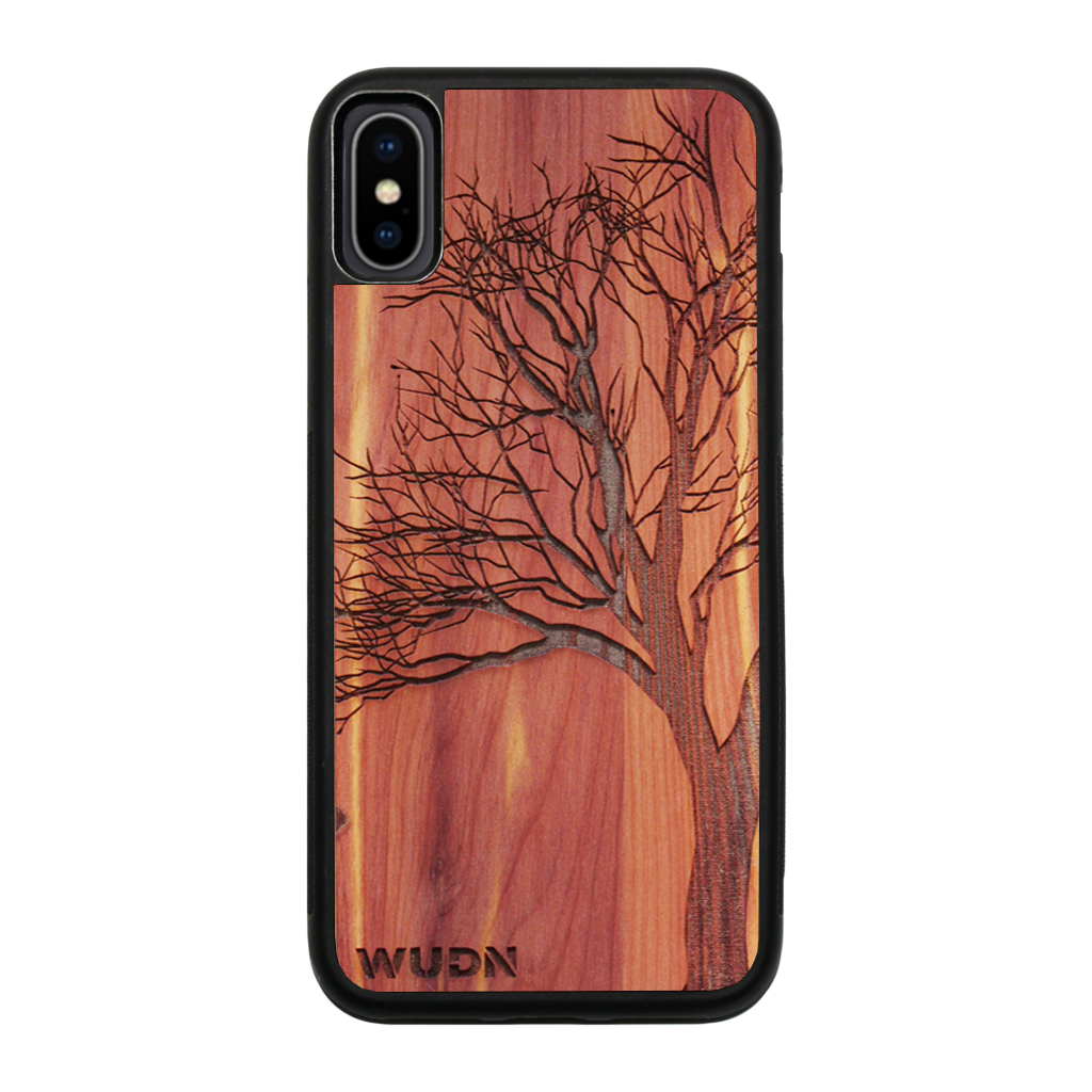 Slim Wooden iPhone Case (Winter Tree in Aromatic Cedar)